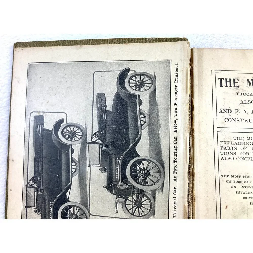 Model T Ford Car 1922 Complete Reference Rare Over 100 Year Old Book Fair